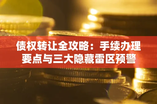 济南债权转让全攻略：手续办理要点与三大隐藏雷区预警