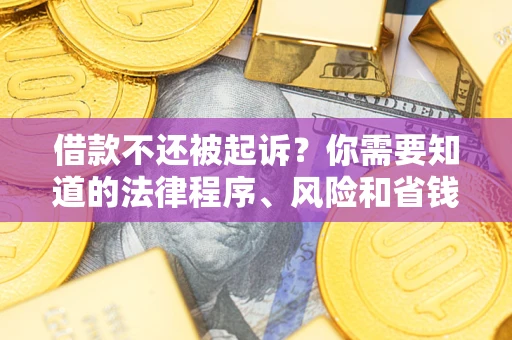济南借款不还被起诉？你需要知道的法律程序、风险和省钱技巧