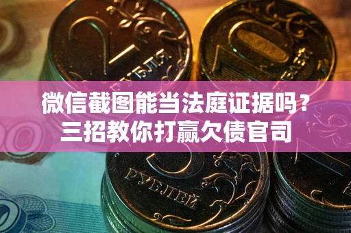 济南微信截图能当法庭证据吗？三招教你打赢欠债官司